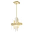 CWI Lighting Millipede Integrated LED Metal Mini Pendant in Satin Gold