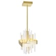 CWI Lighting Millipede Integrated LED Metal Mini Pendant in Satin Gold