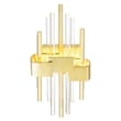 CWI Lighting Millipede Integrated LED Metal Wall Sconce in Satin Gold