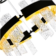 CWI Lighting Guadiana LED Integrated Glass Chandelier in Black
