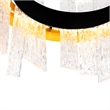 CWI Lighting Guadiana LED Integrated Glass Chandelier in Black