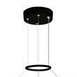 CWI Lighting Guadiana LED Integrated Glass Chandelier in Black