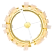 CWI Lighting Guadiana Glass LED Chandelier in Clear/Satin Gold