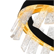 CWI Lighting Guadiana 1 Light LED Integrated Glass Chandelier in Black