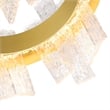 CWI Lighting Guadiana Glass LED Chandelier in Satin Gold