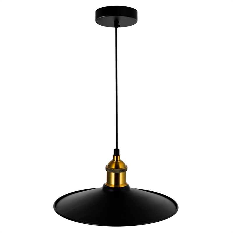 CWI Lighting Brave 1 Light Sophisticated Metal Indoor Mini Pendant in Black