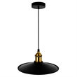 CWI Lighting Brave 1 Light Sophisticated Metal Indoor Mini Pendant in Black