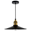 CWI Lighting Brave 1 Light Sophisticated Metal Indoor Mini Pendant in Black