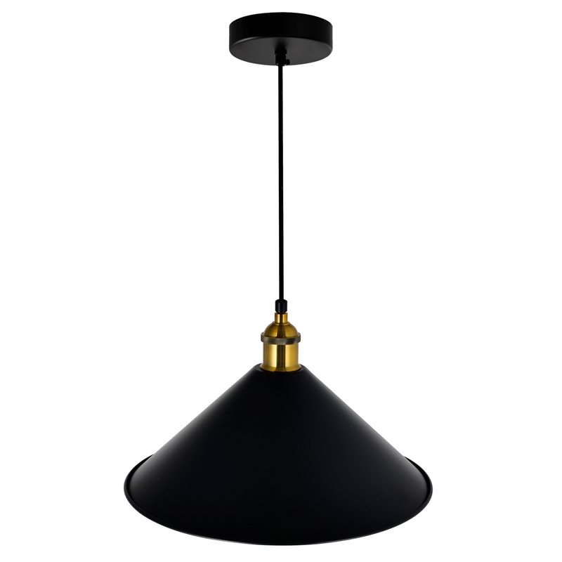 CWI Lighting Brave 1 Light Metal Indoor Mini Pendant in Black