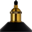 CWI Lighting Brave 1 Light Metal Indoor Mini Pendant in Black