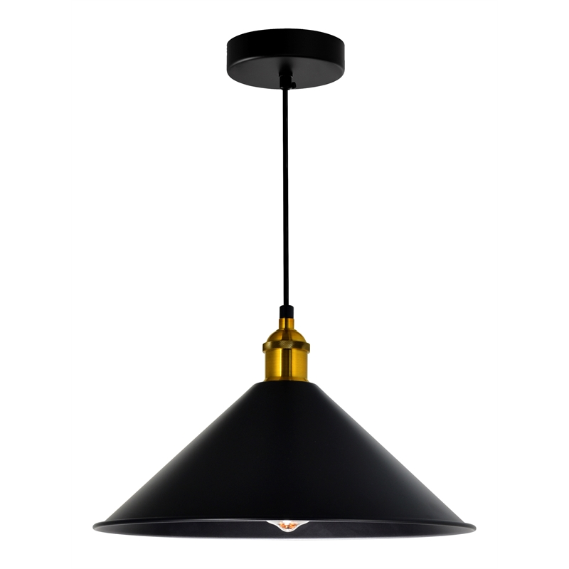 CWI Lighting Brave 1 Light Metal Indoor Mini Pendant in Black