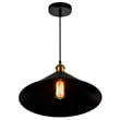 CWI Lighting Brave 1 Light Metal Indoor Mini Pendant in Black