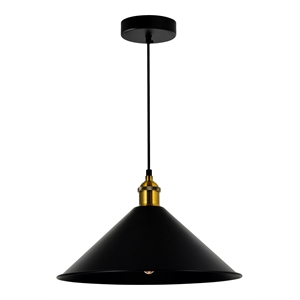 CWI Lighting Brave 1 Light Metal Indoor Mini Pendant in Black