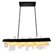 CWI Lighting Guadiana LED Integrated Metal Chandelier in Black