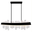 CWI Lighting Guadiana LED Integrated Metal Chandelier in Black