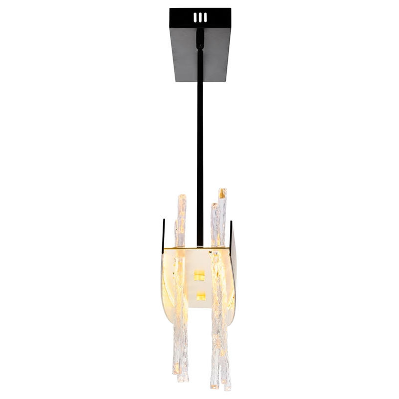 CWI Lighting Guadiana LED Integrated Metal Chandelier in Black