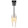 CWI Lighting Guadiana LED Integrated Metal Chandelier in Black