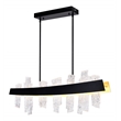 CWI Lighting Guadiana LED Integrated Metal Chandelier in Black