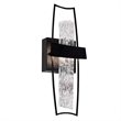 CWI Lighting Guadiana LED Integrated Glass Wall Sconce in Black