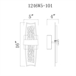 CWI Lighting Guadiana LED Integrated Glass Wall Sconce in Black