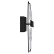 CWI Lighting Guadiana LED Integrated Glass Wall Sconce in Black