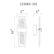 CWI Lighting Guadiana LED Integrated Glass Wall Sconce in Black