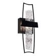 CWI Lighting Guadiana LED Integrated Glass Wall Sconce in Black
