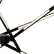 CWI Lighting Oskil 6 Light LED Integrated Metal Chandelier in Black