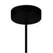 CWI Lighting Oskil 6 Light LED Integrated Metal Chandelier in Black