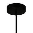 CWI Lighting Oskil 6 Light LED Integrated Metal Chandelier in Black