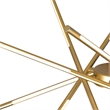 CWI Lighting Oskil LED Integrated Metal Chandelier in Satin Gold