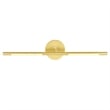CWI Lighting Oskil 1 Light LED Integrated Metal Wall Light in Satin Gold