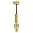 CWI Lighting Lena 1 Light Metal LED Integrated Mini Pendant in Satin Gold