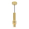 CWI Lighting Lena 1 Light Metal LED Integrated Mini Pendant in Satin Gold