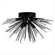 CWI Lighting Savannah 6 Light Metal Indoor Flush Mount in Black