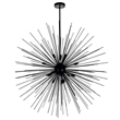 CWI Lighting Savannah 40 Light Modern Metal Chandelier in Black