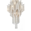 CWI Lighting Daisy 17 Light Transitional Metal Down Chandelier in Chrome