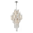 CWI Lighting Daisy 17 Light Transitional Metal Down Chandelier in Chrome