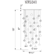 CWI Lighting Salvador 23 LED Light Crystal Chandelier in Polished Nickel