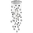 CWI Lighting Salvador 23 LED Light Crystal Chandelier in Polished Nickel