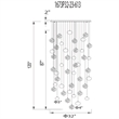 CWI Lighting Salvador 23 LED Light Crystal Chandelier in Polished Nickel
