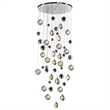 CWI Lighting Salvador 23 LED Light Crystal Chandelier in Polished Nickel