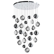 CWI Lighting Salvador 13 Light Crystal LED Integrated Chandelier in Nickel