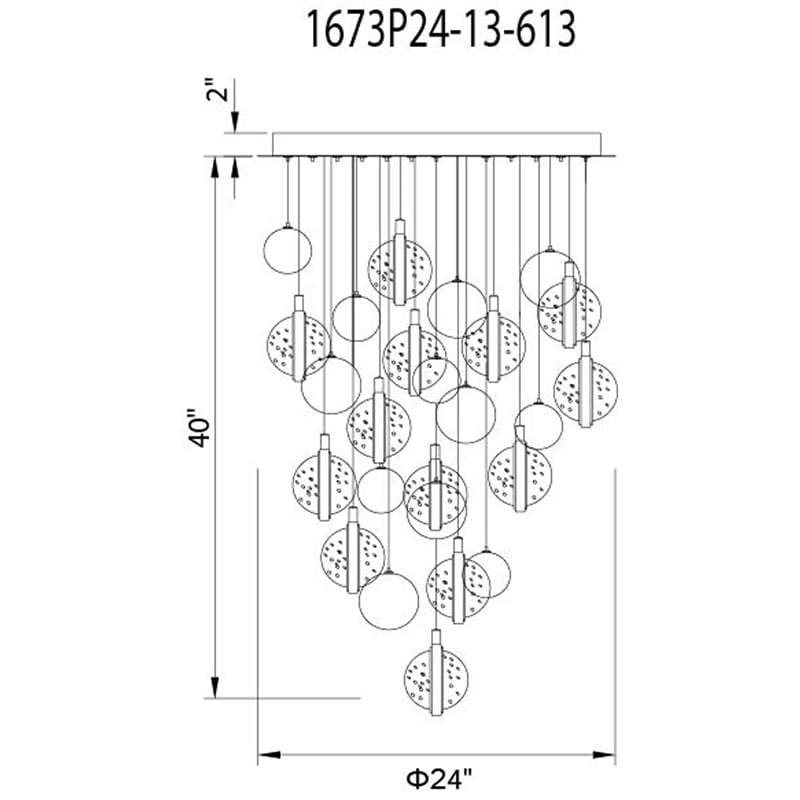 CWI Lighting Salvador 13 Light Crystal LED Integrated Chandelier in Nickel