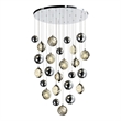 CWI Lighting Salvador 13 Light Crystal LED Integrated Chandelier in Nickel