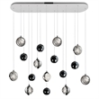 CWI Lighting Salvador 9 Light LED Integrated Metal Chandelier in Nickel