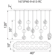 CWI Lighting Salvador 9 Light LED Integrated Metal Chandelier in Nickel