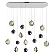 CWI Lighting Salvador 9 Light LED Integrated Metal Chandelier in Nickel