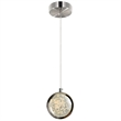 CWI Lighting Salvador LED Integrated Metal Pendant in Polished Nickel