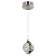 CWI Lighting Salvador LED Integrated Metal Pendant in Polished Nickel
